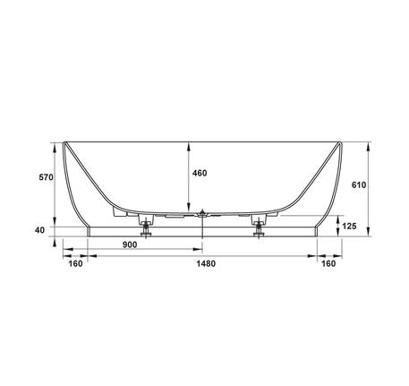 Bồn tắm độc lập Luv 588.45.730
